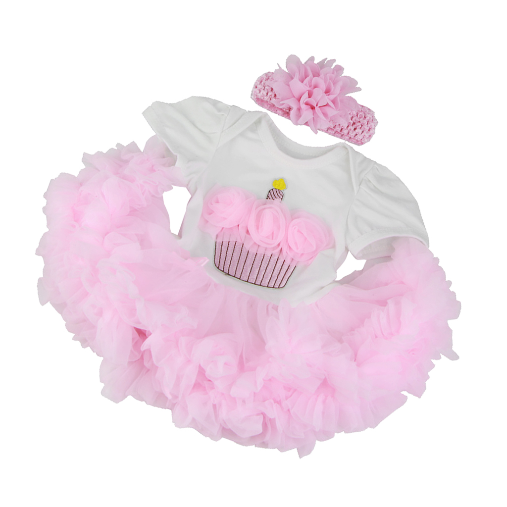 Cute Dress With Underpants Headband Set For 22''-23'' Nebworn Baby Dolls