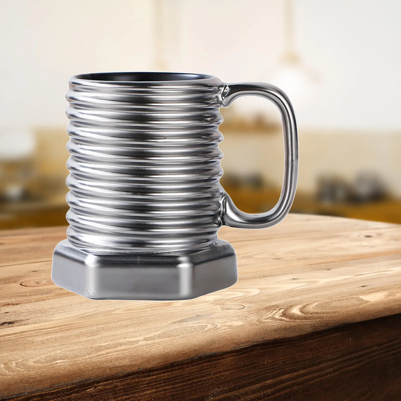 301-400ml Coffee Mugs Screw Shape Mug Milk Drinking Cup Cool Juice for Office Men