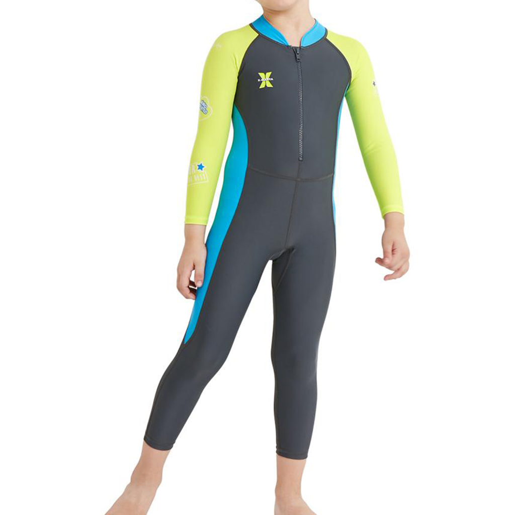 Baby Boy Girl Long Sleeve Swimsuit One Piece Surfing Suit Beach Swimwear 