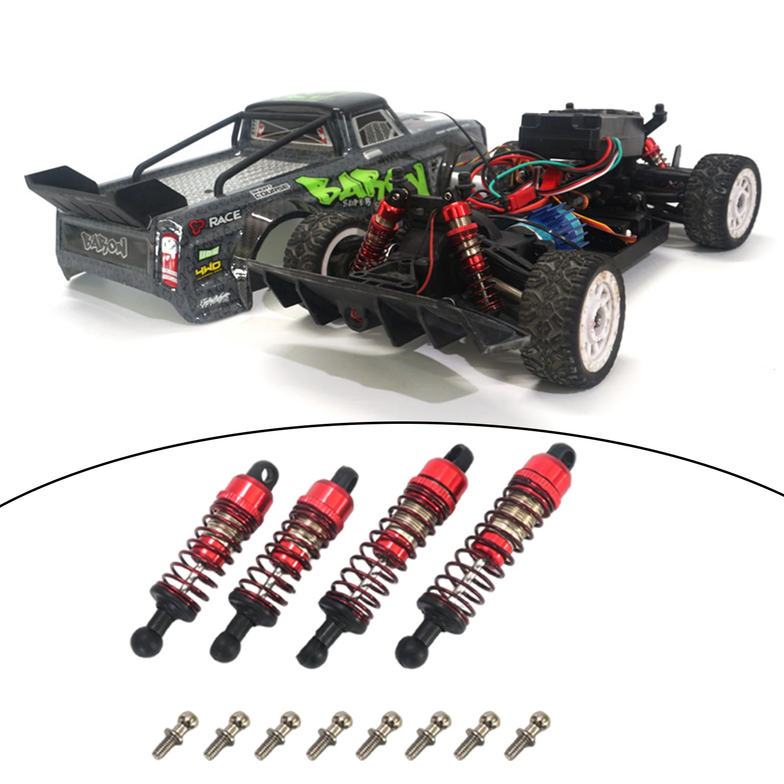 4Pcs RC Shock Absorber Damper for SG1603 Model Crawler Car Buggy DIY Accs