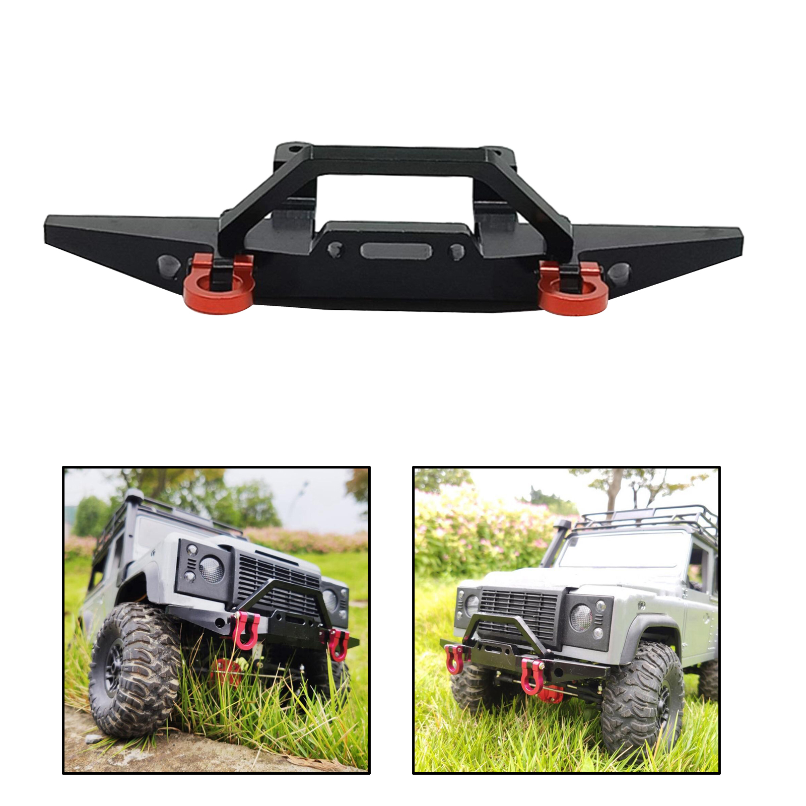 Metal RC Bumper RC Front Bumper Replacement RC Car Accessory for 1/12 RC Car MN D90 D91 D99 D99S