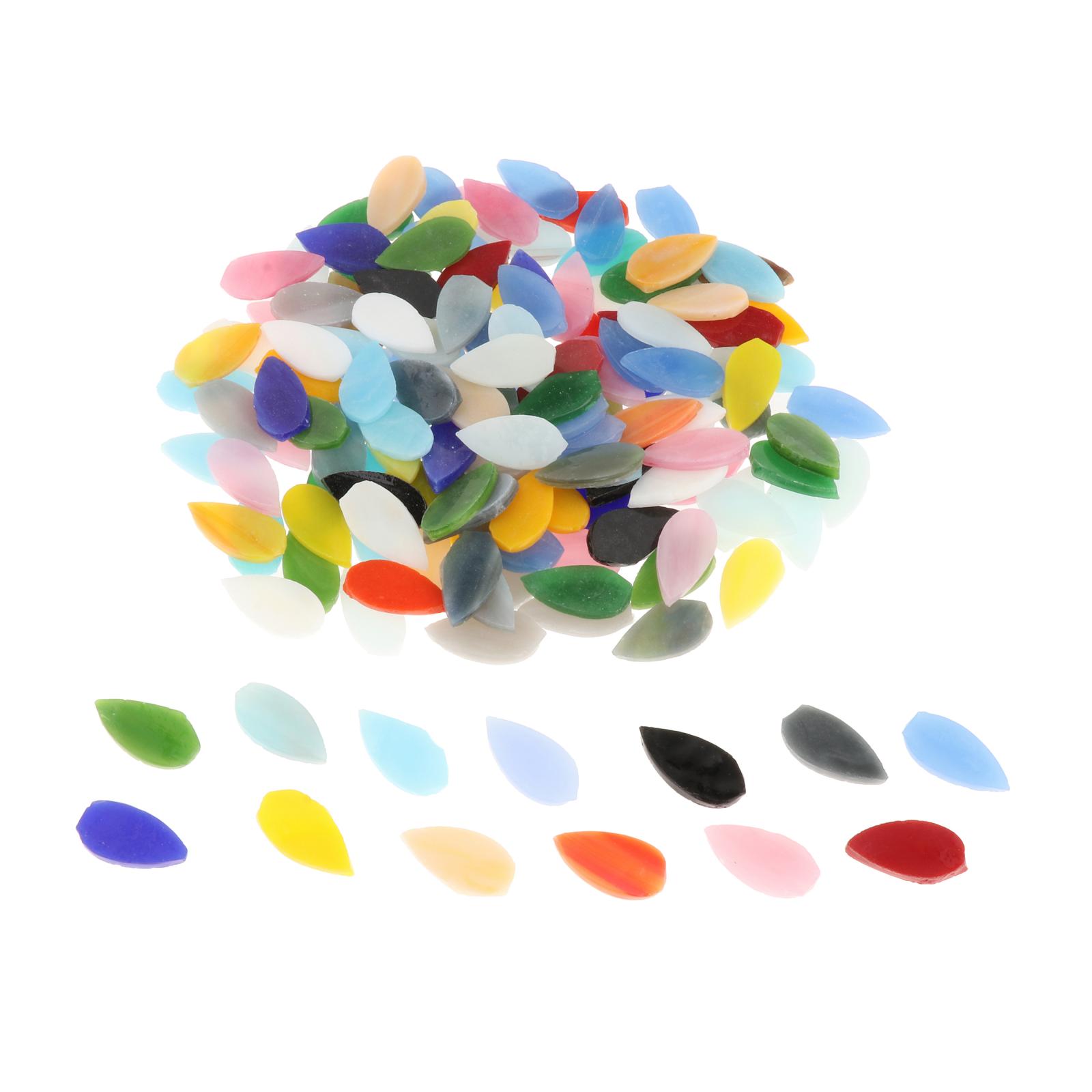 150 Pieces Mosaic Tiles for Crafts Bulk, Assorted Colors Glass Tiles for Mosaic Making Supplies
