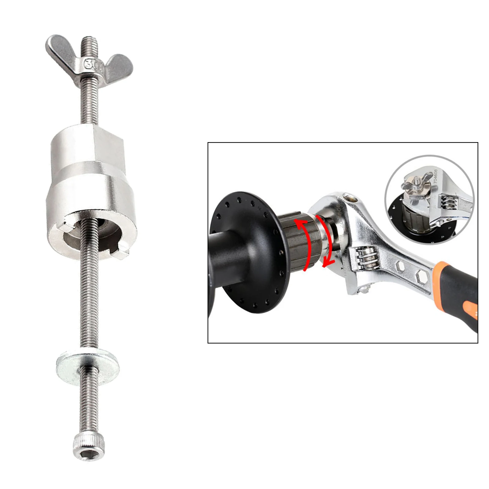 Universal Bike Hub Repair Tool Freehubs Body Remover Freewheel Hub Wrench