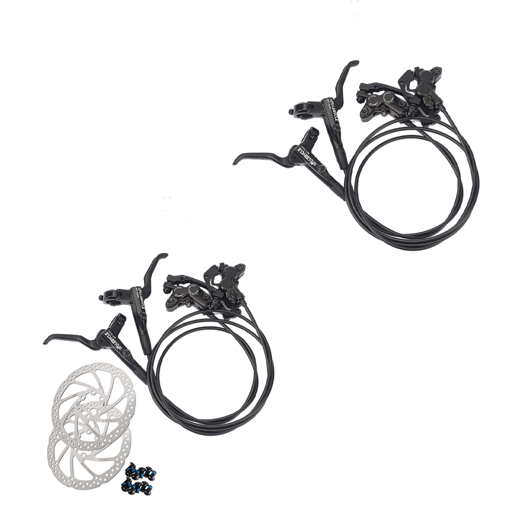 4 Piston Mountain Bike Bicycle Hydraulic Disc Brake Set For MTB Bike Downhill Cycling Accessories