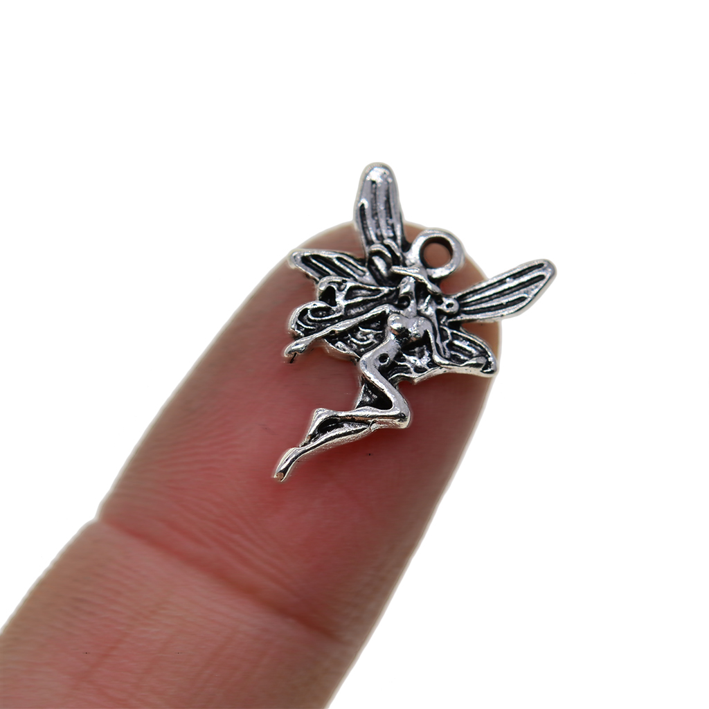 50pcs Silver Plated Charm Pendants,Sliver Jewelery Connector Craft
