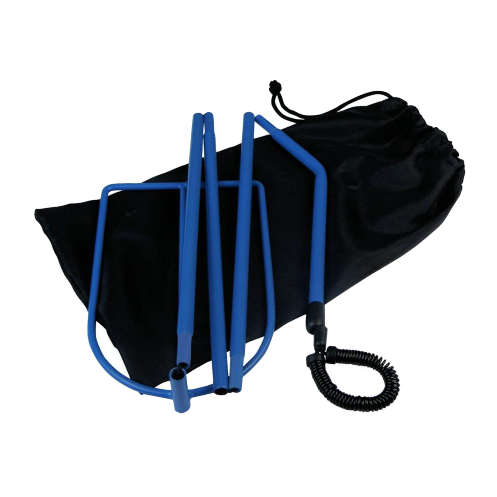 Cpap Hose Tube Holder Eliminate Tangles For Health Healthcare Compact Design Collapsible Portable Blue