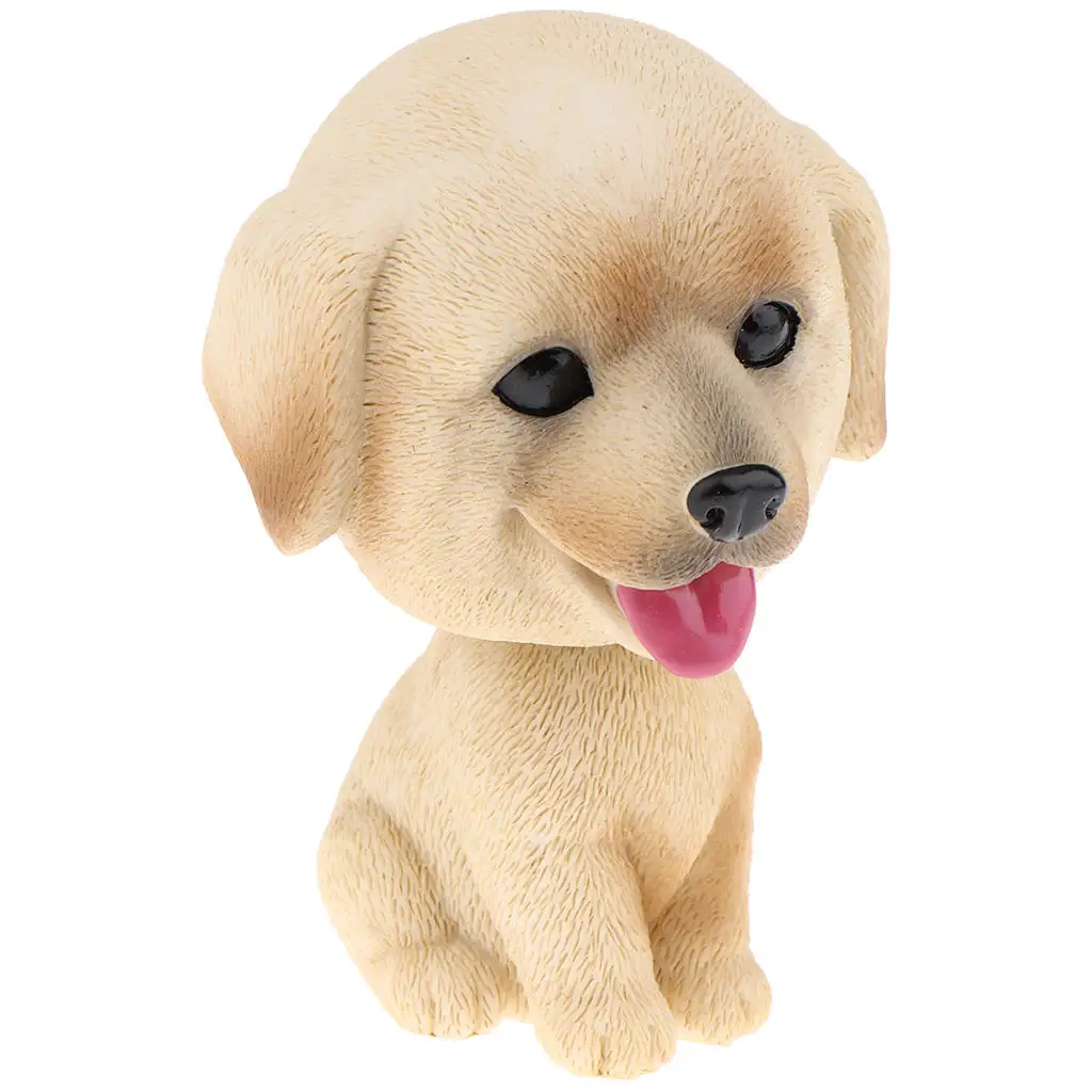 Adorable Resin Bobble Head Puppy Dogs Figurine Toy Home Car Dashboard Decoration Dogs Action Figure Model Kids Toys Xmas Gift