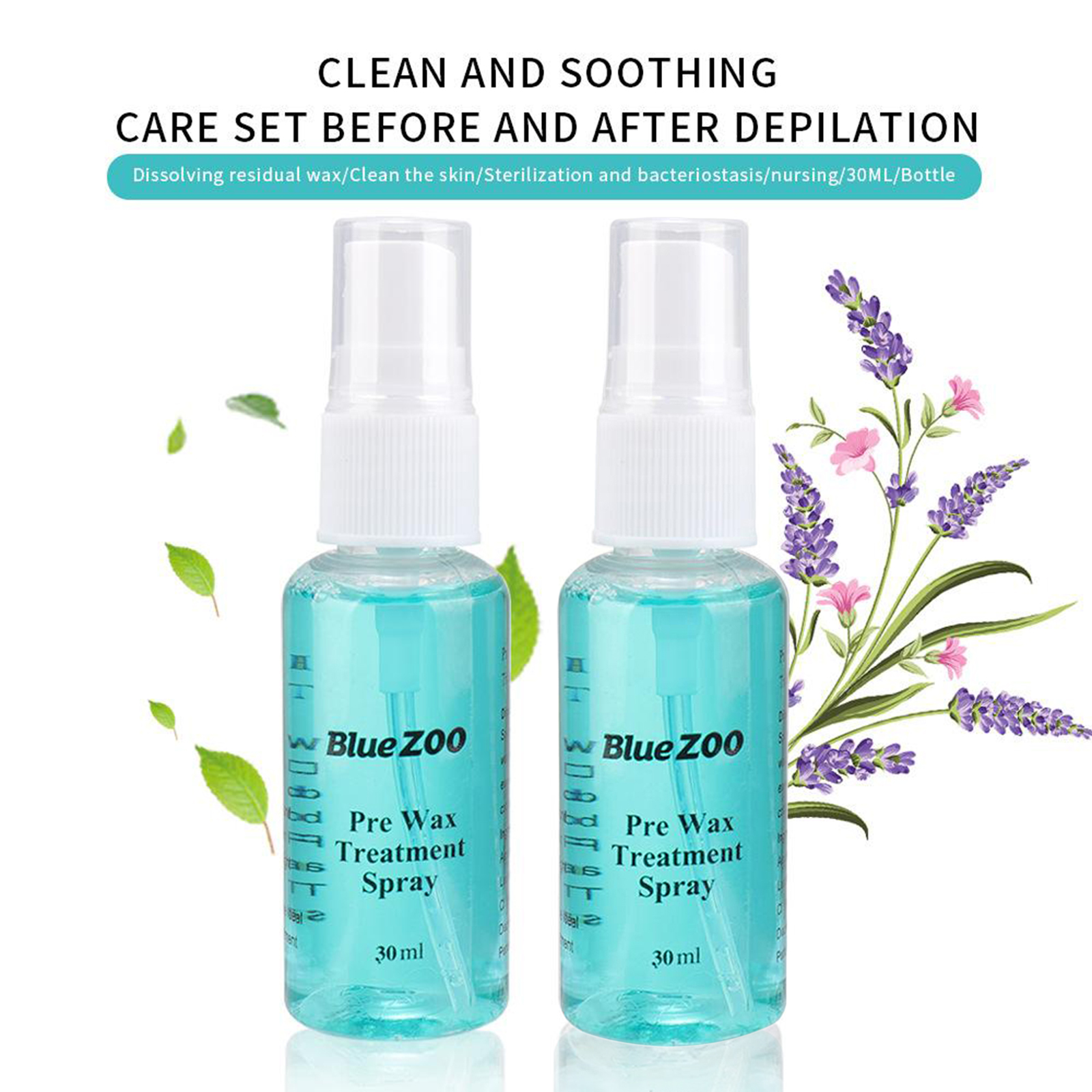 Natural Health Body Hair Removal Spray Pre & After Wax Treatment Smooth Liquid Hair Removal Waxing Sprayer For Women