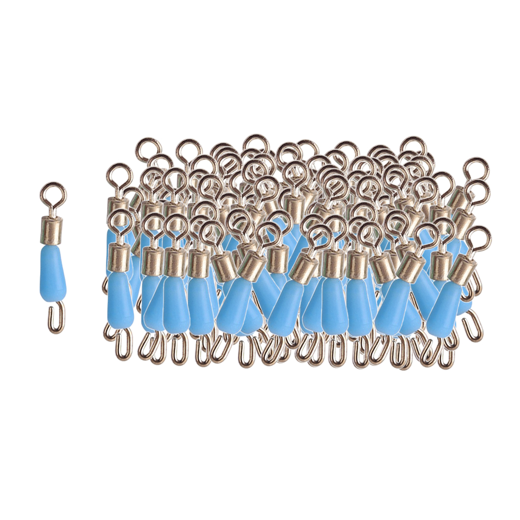 Metal Fishing Swivels Quick Change Fishing Line Connectors With Solid Rings