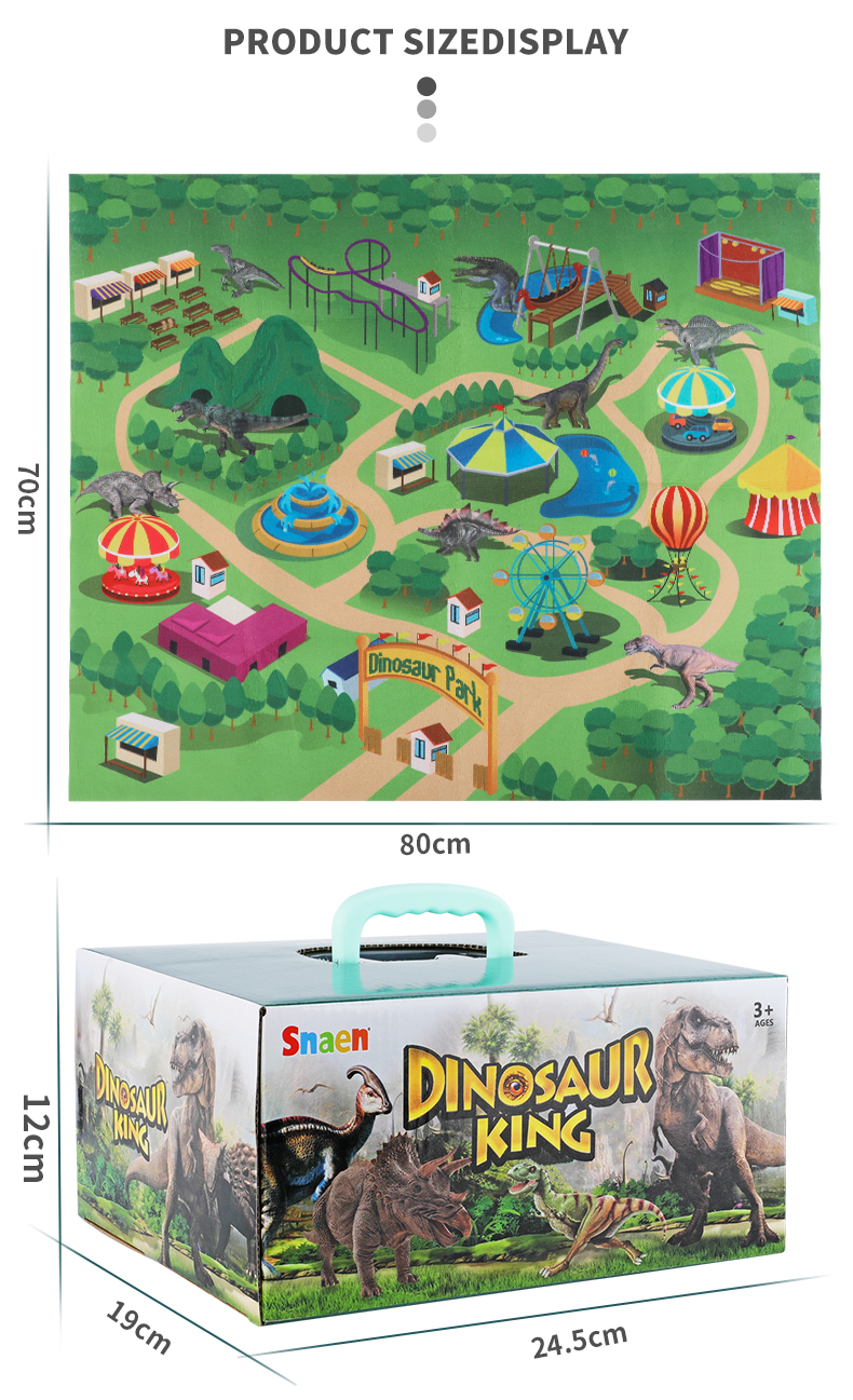 Crianças Dinossauros Jurássico Brinquedo Realista Dinossauro Playset Atividade Jogar Esteira Cena Faça Você Mesmo Simulação Brinquedos Presente-40 3d 10 High Quality Brinquedos e hobbies