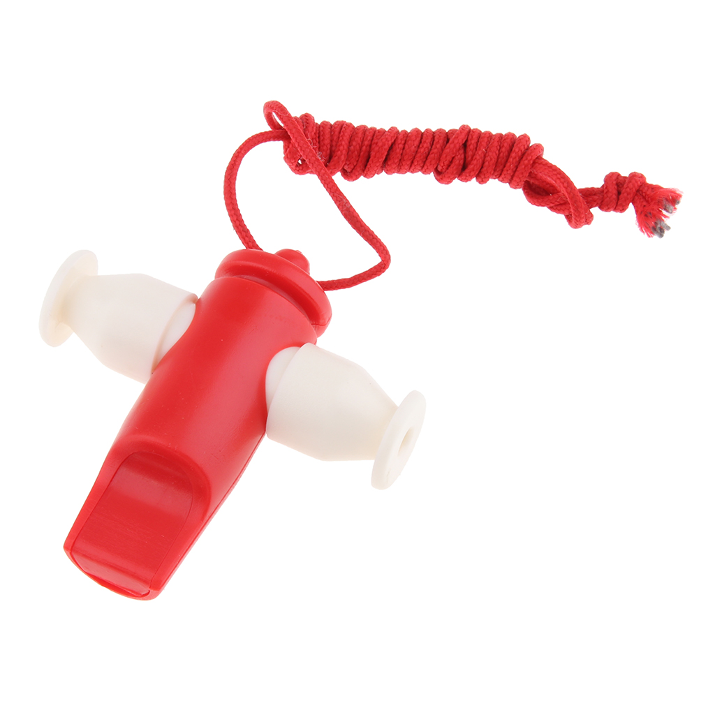 Keep Drum Samba Whistle with Red Rope for Kids Play Musical Instrument