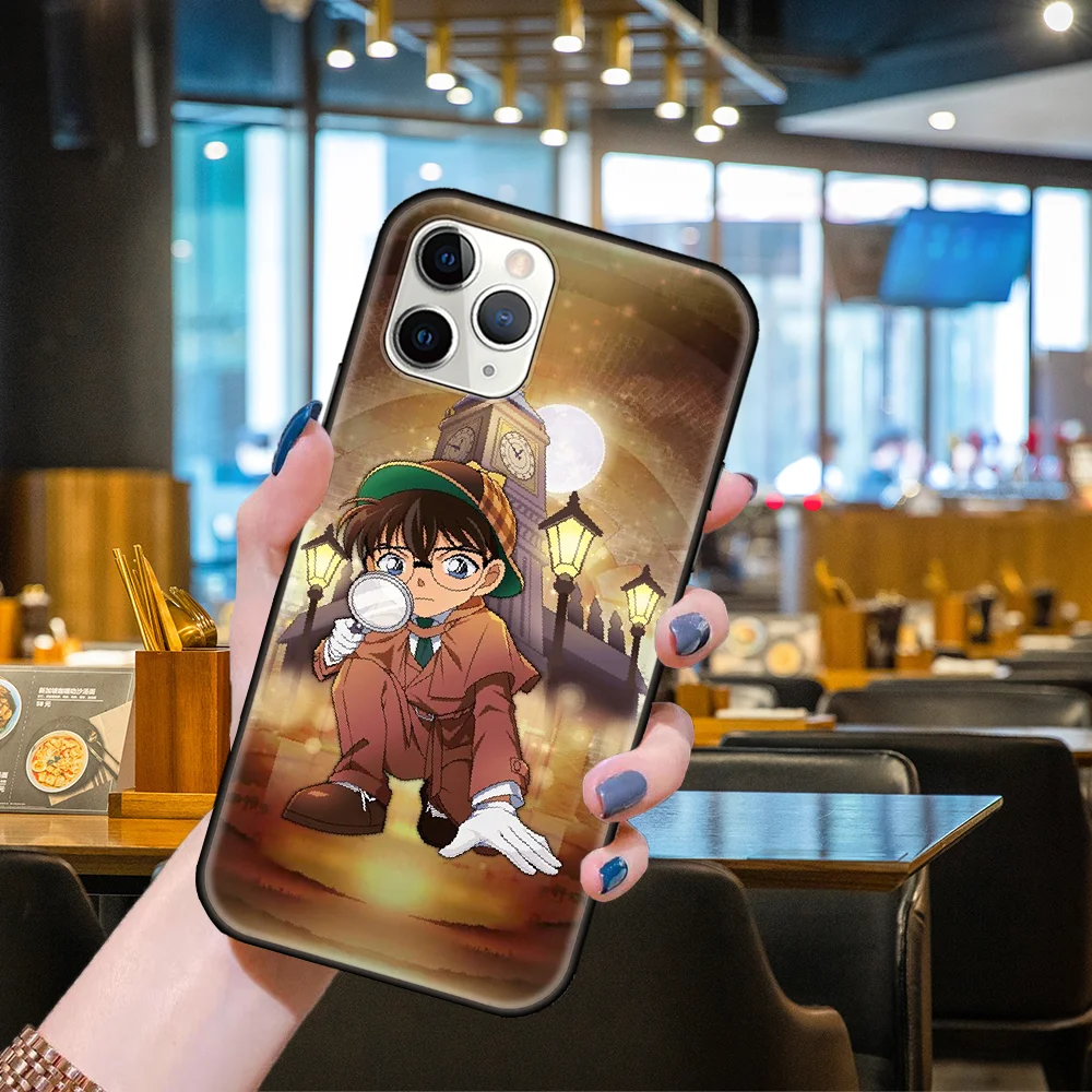 best iphone xr cases Phone Case For Apple IPhone 13 12 11 Mini Pro MAX SE X XS XR 8 7 6 S Plus Black Cover Back Tpu Funda Art Etui Detective Conan cute iphone xr cases