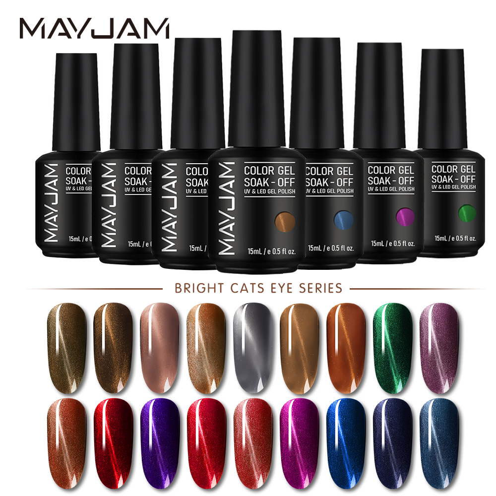 Best of 2024 Nail Art Design Magnetic Gel Polish Soak Off Cat Eye Gel Nail Polish Lacquer UV LED Varnish 15ml / bottle Reviews & Tips