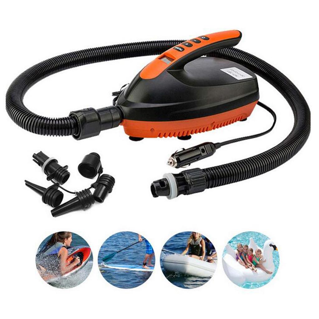 16 PSI LCD Tire Inflator Car Air Pump Compressor Electric Portable 12V DC Volt