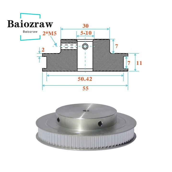 printhead Baiozraw Motion Parts Set Corexy Motion Parts Gates GT2 LL-2GT RF Open Belt 2GT 16T 20T Pulley Shaft Bearings For VORON 2.4 print head in printer
