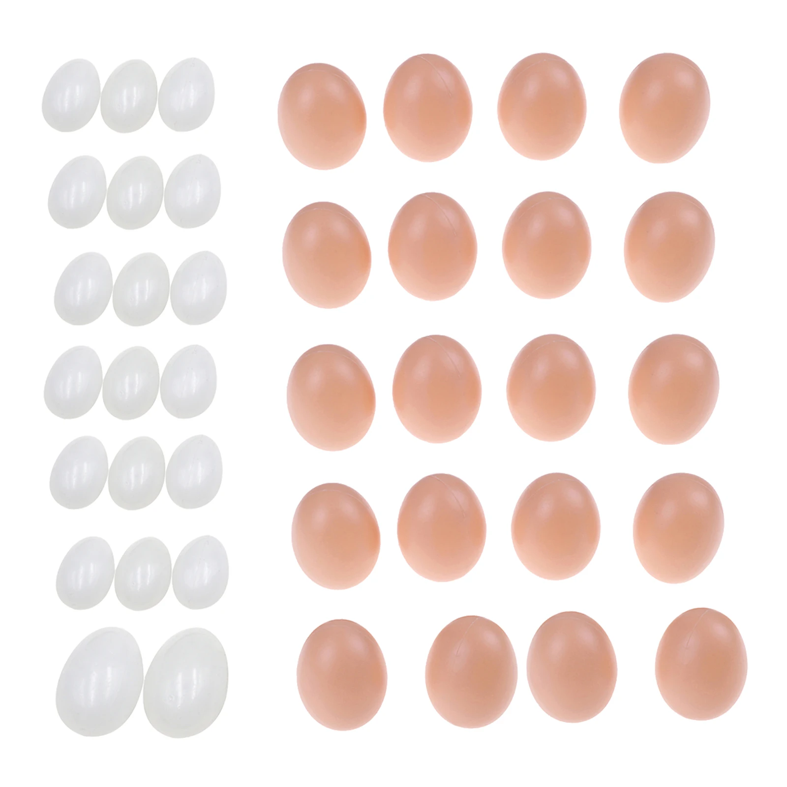 Pack of 20 Realistic Fake Eggs for DIY Painting Kids Toy Party Supplies