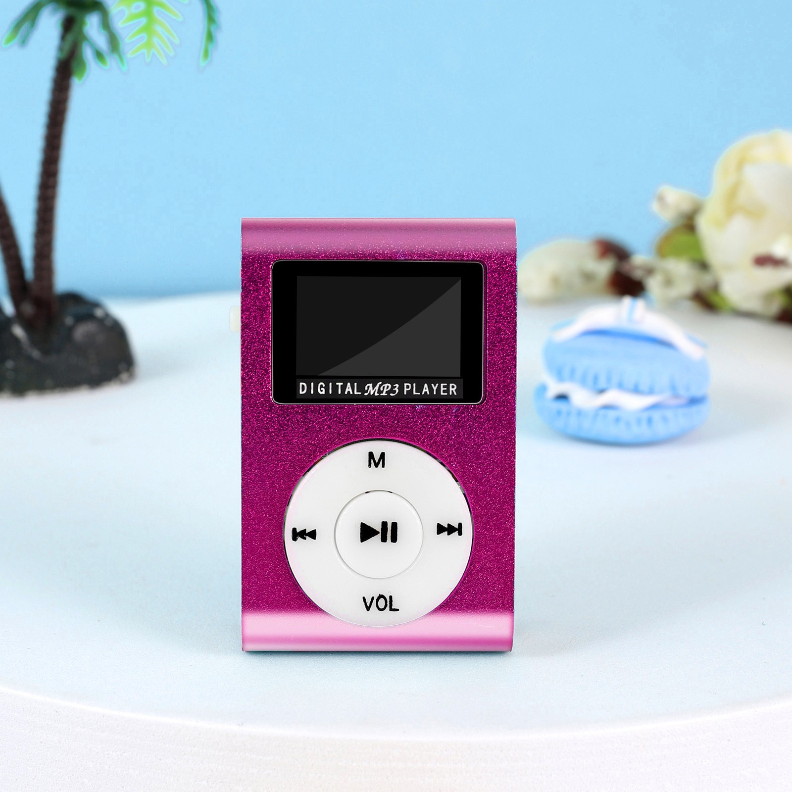 Title 24, Mini MP3 Player USB Clip Portable MP3 Music Pla...