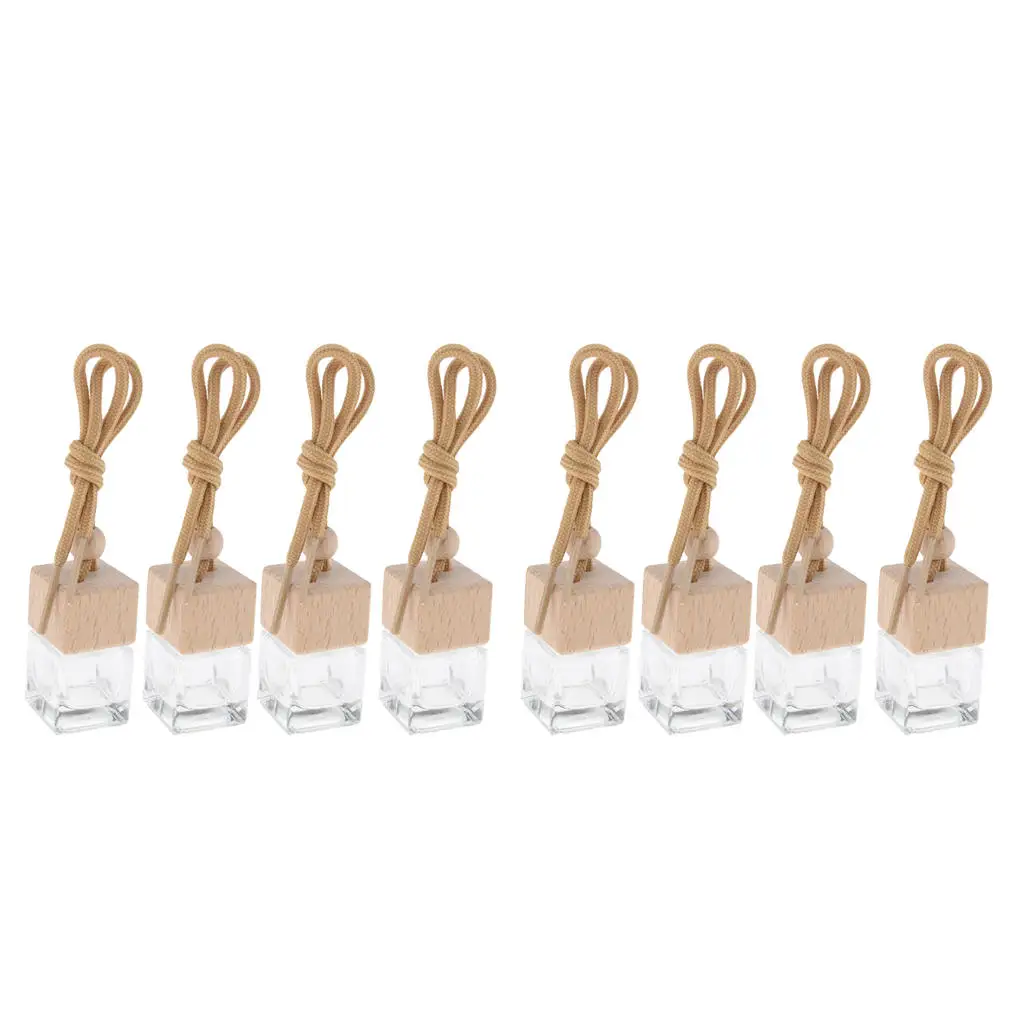 8pcs 6ml Empty Perfume Diffuser Bottle Car Aroma Ornament Vials