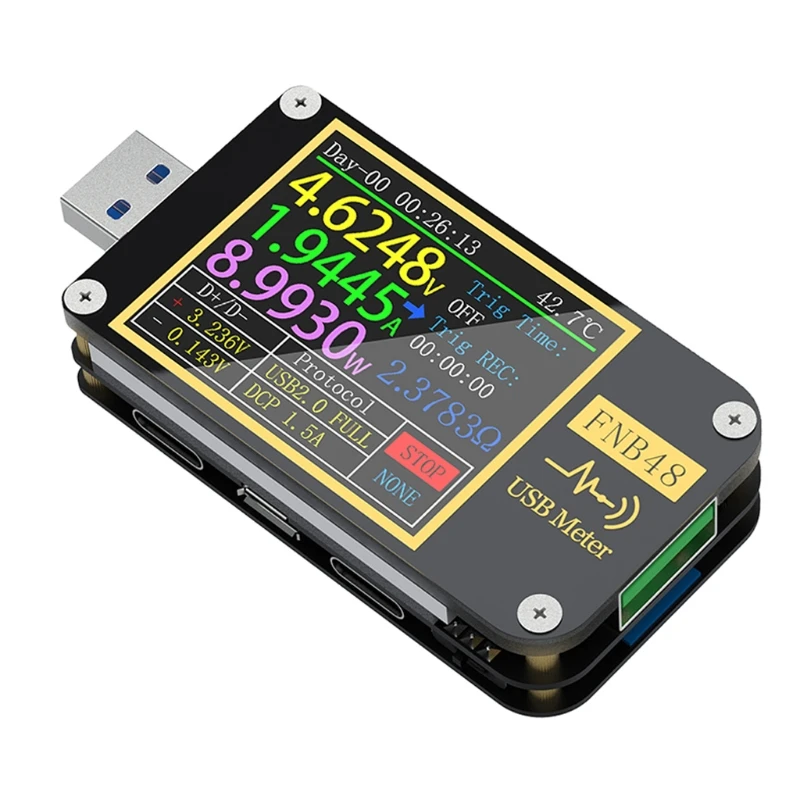 FNB48 Voltmeter Ammeter Current PD Trigger USB QC4 PD3.0 2.0 PPS Capacity Tester 