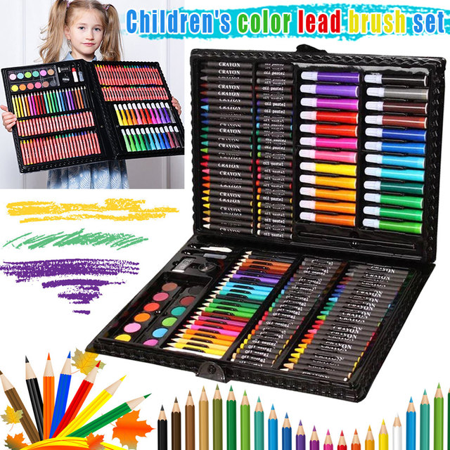 86 Pcs/box Kids Painting Drawing Art Set With Crayons Oil Pastels