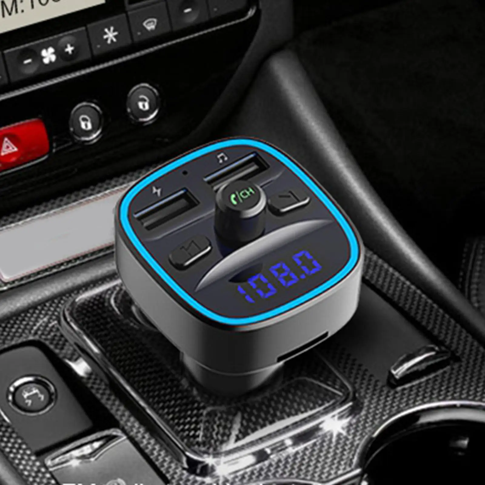 Car Handsfree Wireless Bluetooth Kit Car Mp3 Player Bluetooth 5.0 Receiver FM Transmitter Dual USB Car Charger