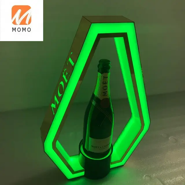 LED Rechargeable Champagne Bottle Presenter Imperial Crown Shape Growing  Cocktail Wine Whisky Bottle Holder For NightClub Party - AliExpress