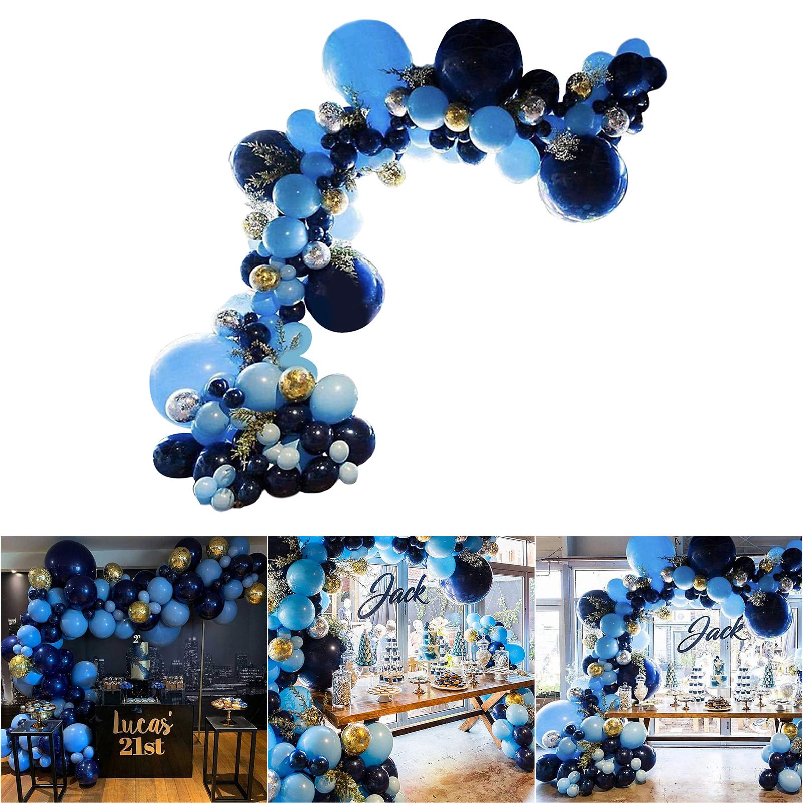 105PCS Blue White Latex Balloon Chain Suit For Romantic Wedding Marriage Party Decoration Stand Balloon Birthday Garland Arch