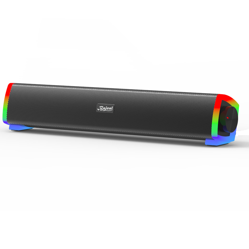 Bluetooth-Колонка S100 с RGB-подсветкой, Полнодиапазонный динамик, s,  TF-карта, AUX-вход, звуковая панель для ПК, ноутбука, телефона | AliExpress