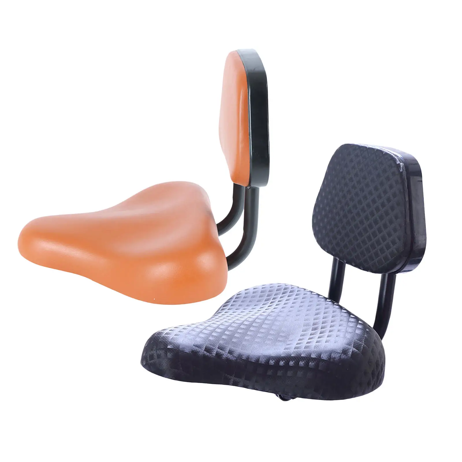 Electric Bike Saddle Seat with Backrest Support Bicycle Rest Rear Cushion Accessories Replacement Parts for Outdoor Cycling