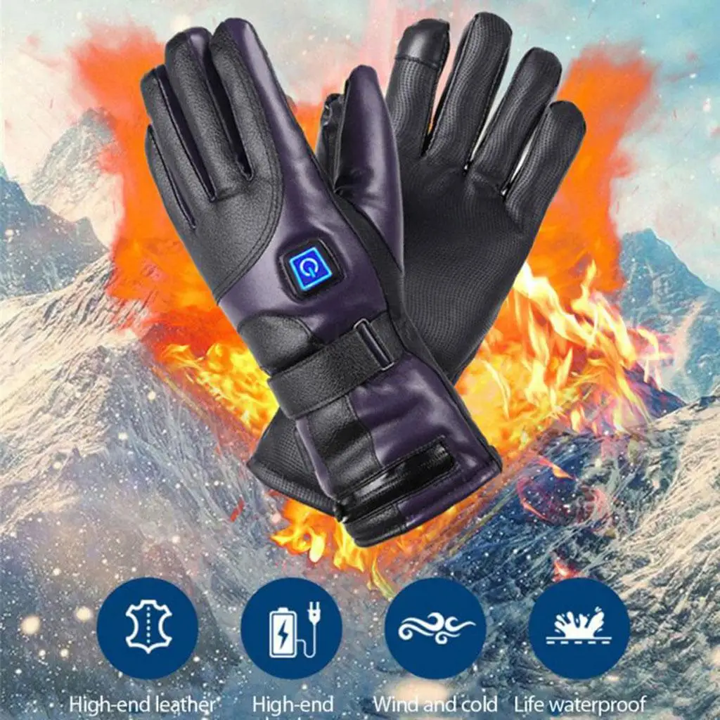 7.4V lithium battery 4000mAh charging heating gloves three-gear Ski Gloves 
