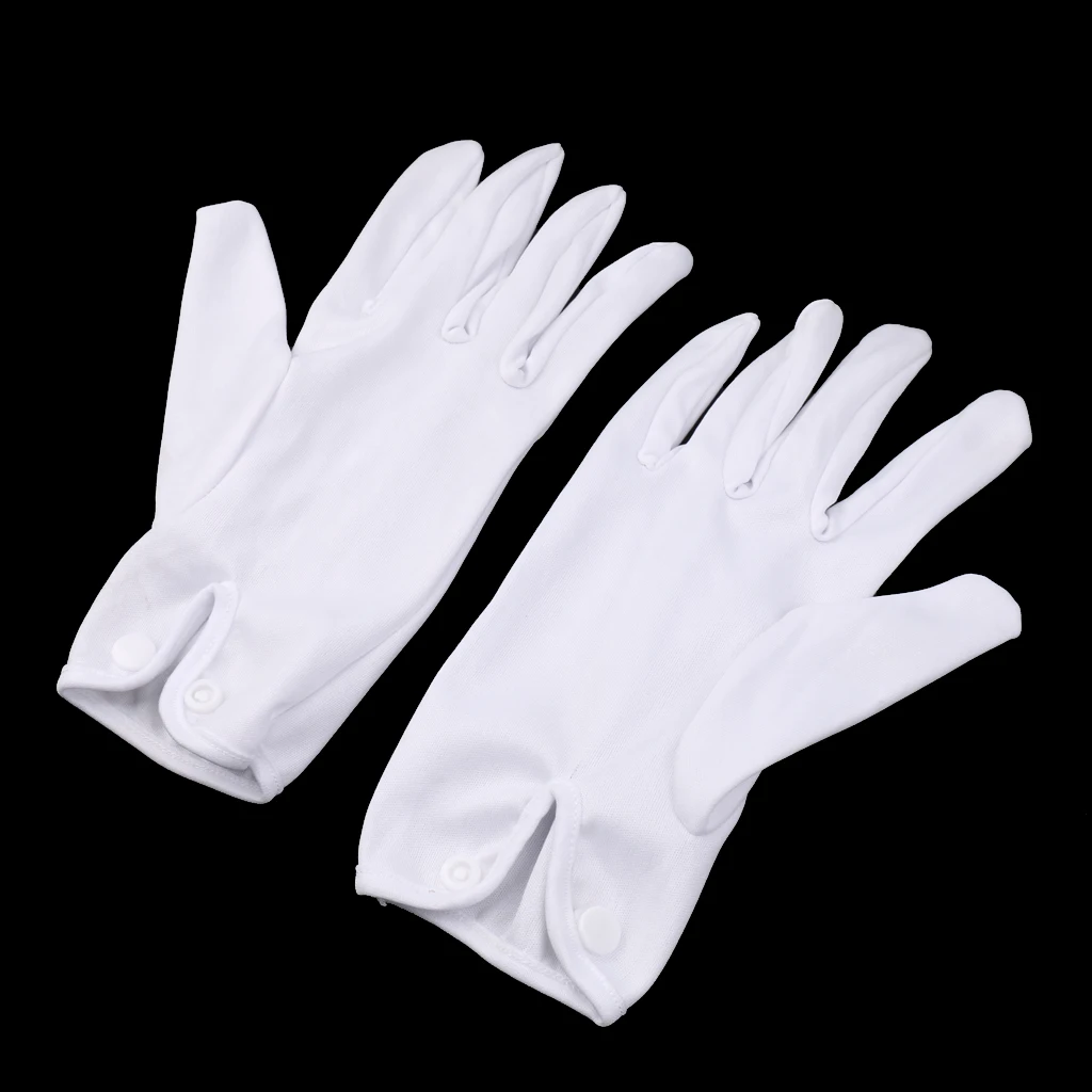 2 Pieces White Gloves for Snooker Pool Referee  Size Fits Most
