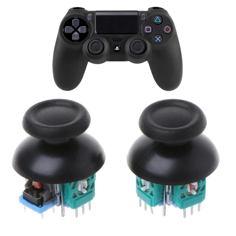 2 Pcs Joystick Axis Analog Sensor Module Thumbstick For PS4 Pro Slim Controller