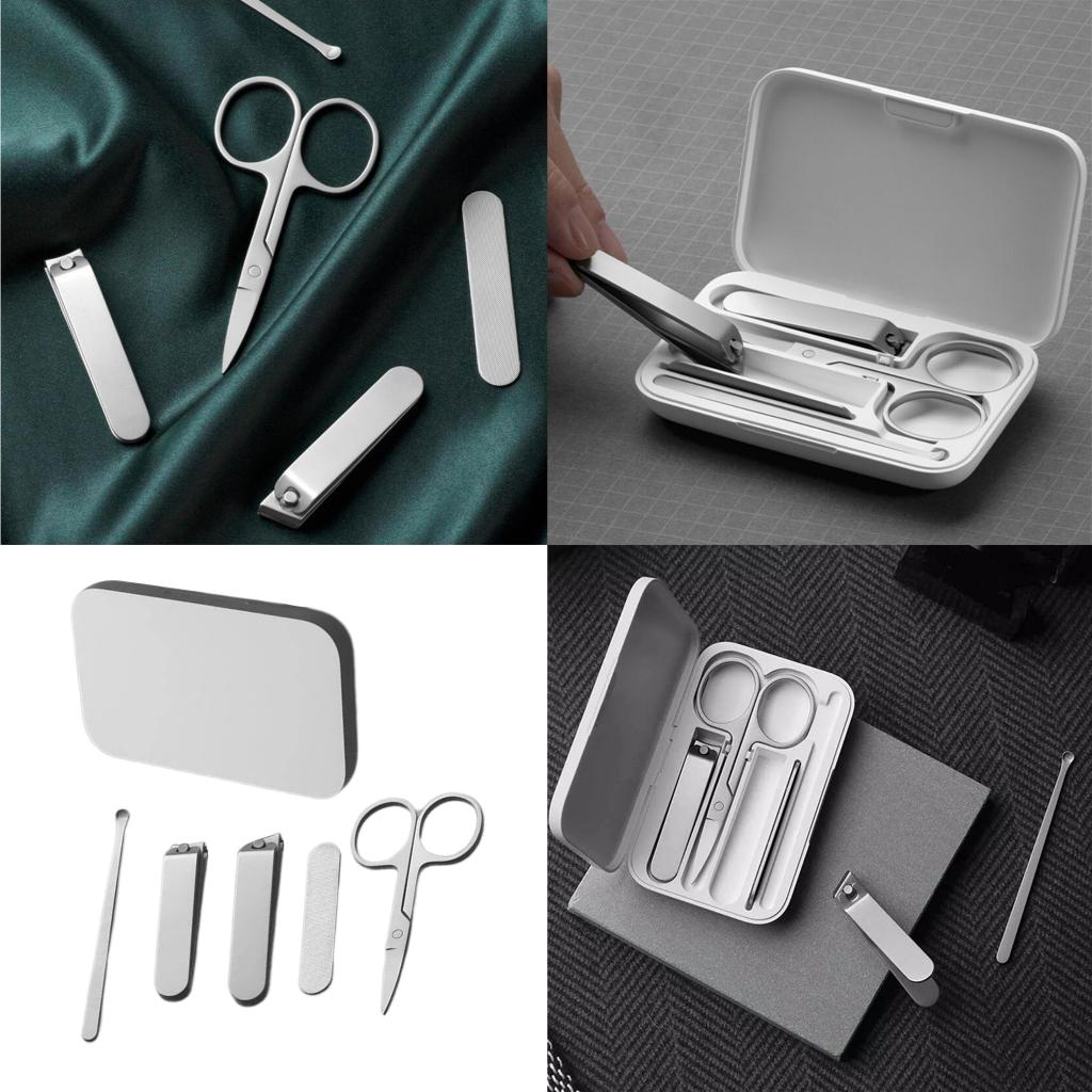 Portable 5 Pieces Nail Manicure Pedicure Set Care Tool Nail Clippers for Men and Women