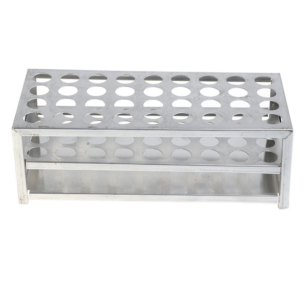 Aluminum Test Tube Rack For Lab Testing Shot Glasses Tube Spice Display 