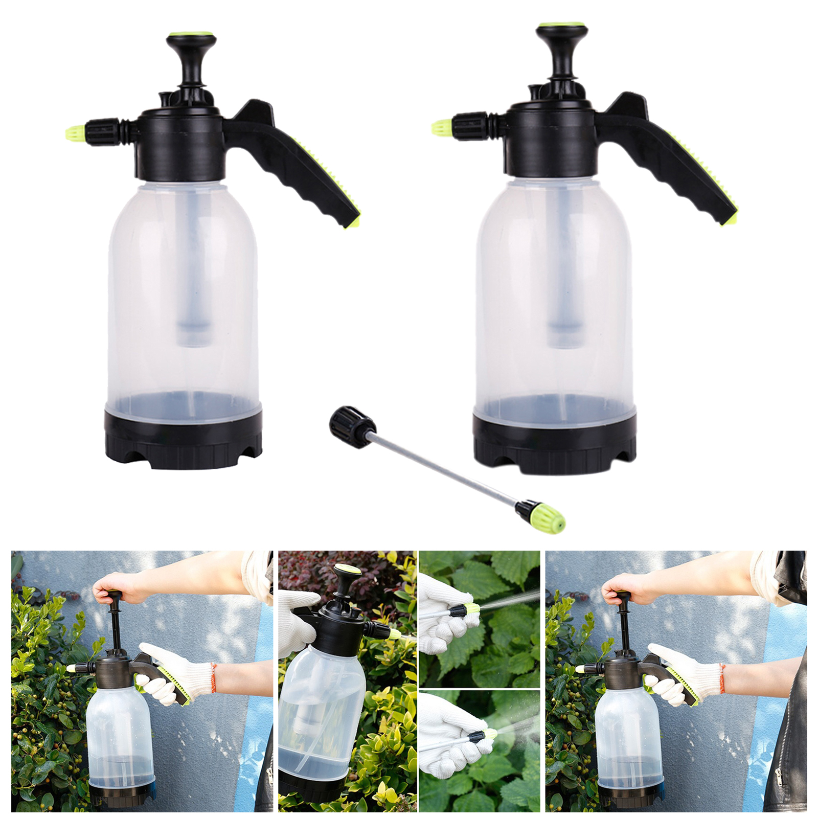 2L Plant Mister Spray Bottle Succulent Watering Bottle Small Plant Sprayer with Top Pump for Indoor Potted Plants