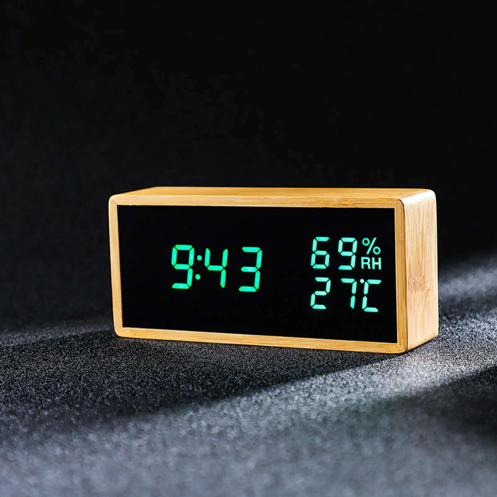 Digital Alarm Clock with Snooze Temperature 3 Alarm Settings Large LED Display for Desk Teens