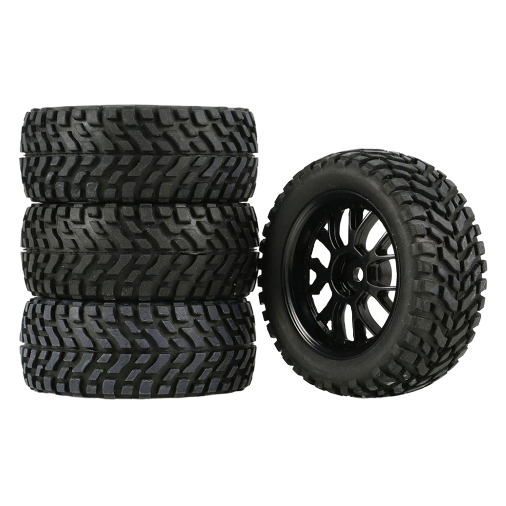 12mm Hex RC Front Rear Wheels Tires & Wheel Rims for Wltoys 144001 124019 RC Off-road Parts Accessories