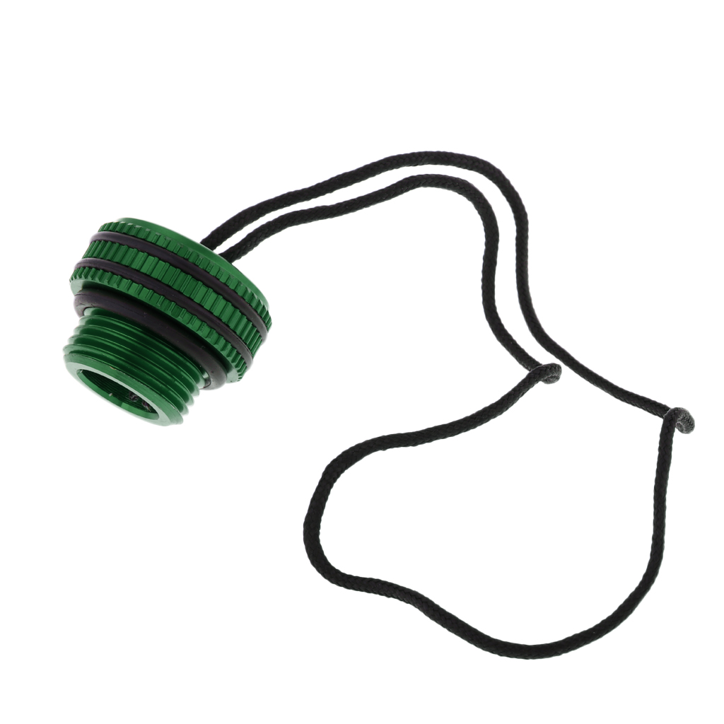 Diving Din Regulator Tank Valve Threaded Dust Plug Protective  With Lanyard