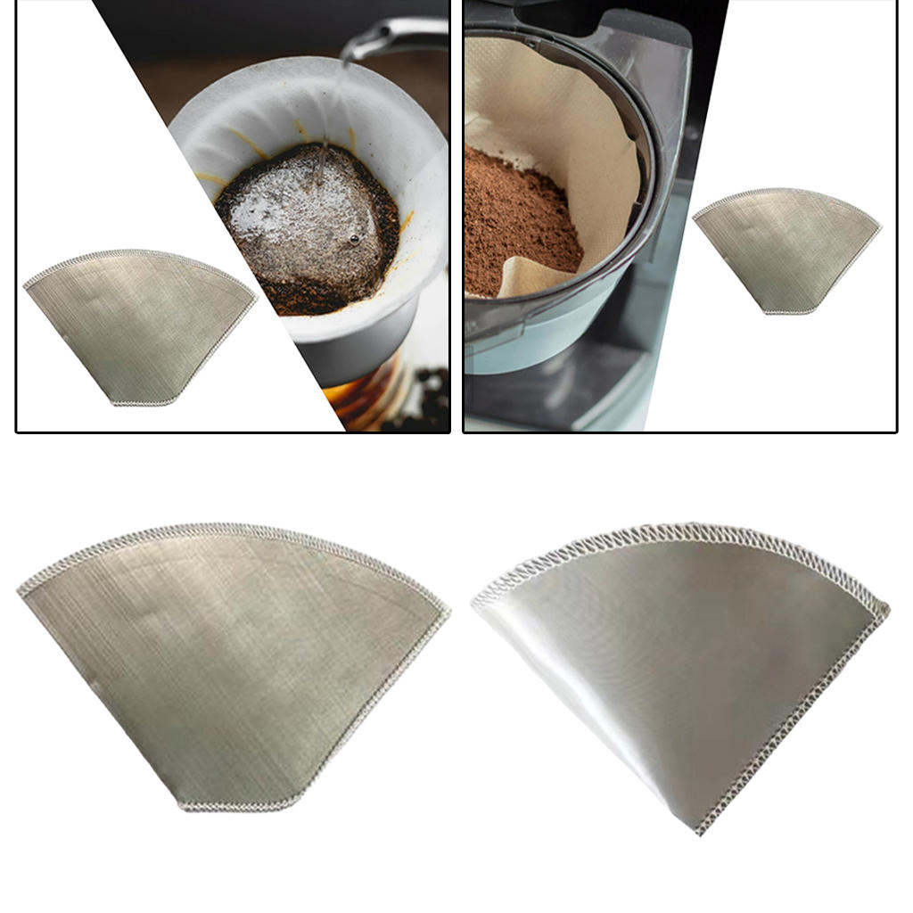 Paperless Stainless Steel Coffee Filter Eco-Friendly Flexible Mesh Coffee Filters for Hario Other Carafes