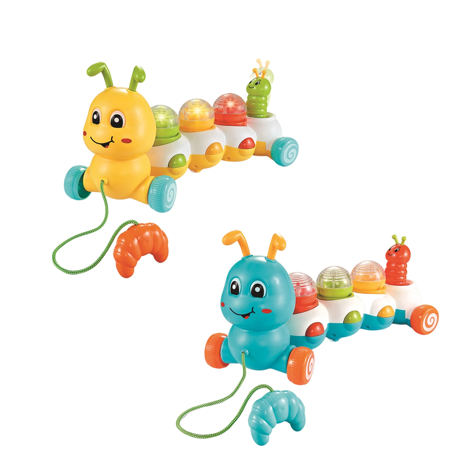 Electric Caterpillar Toy With Lights and Sound Reptiles Kids Party Toy Early Education Toys