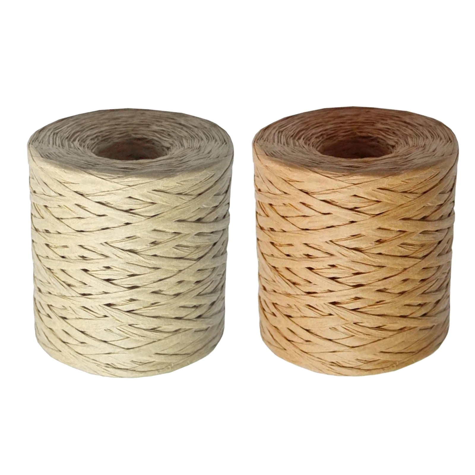 200m Raffia Paper Ribbon Roll Eco-friendly Recyclable Twine Cord for Valentines Gift Wrapping Bouquets Decoration Weaving