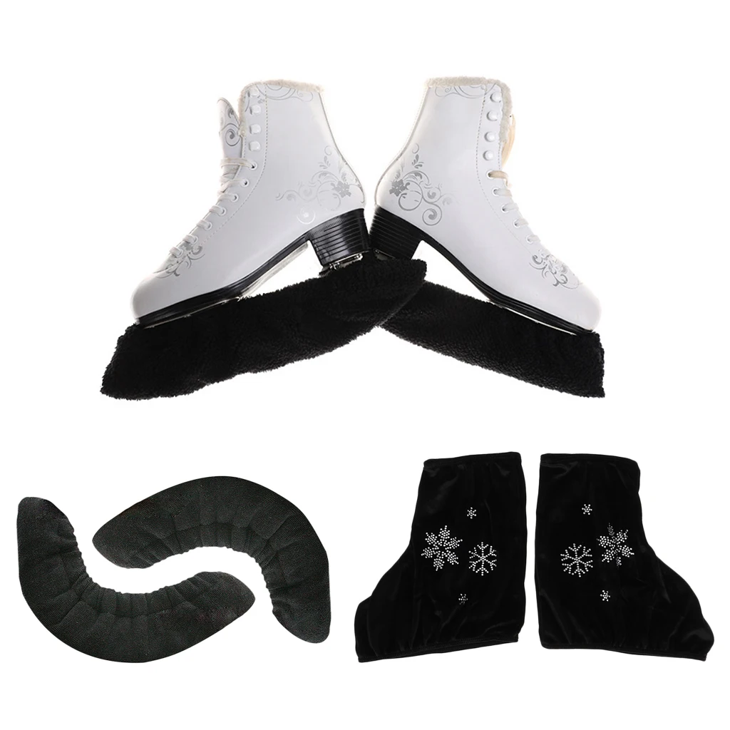 Ice Figure Skating Skates Cover Jacket Overshoes Kids Adult Skates Blade Soaker