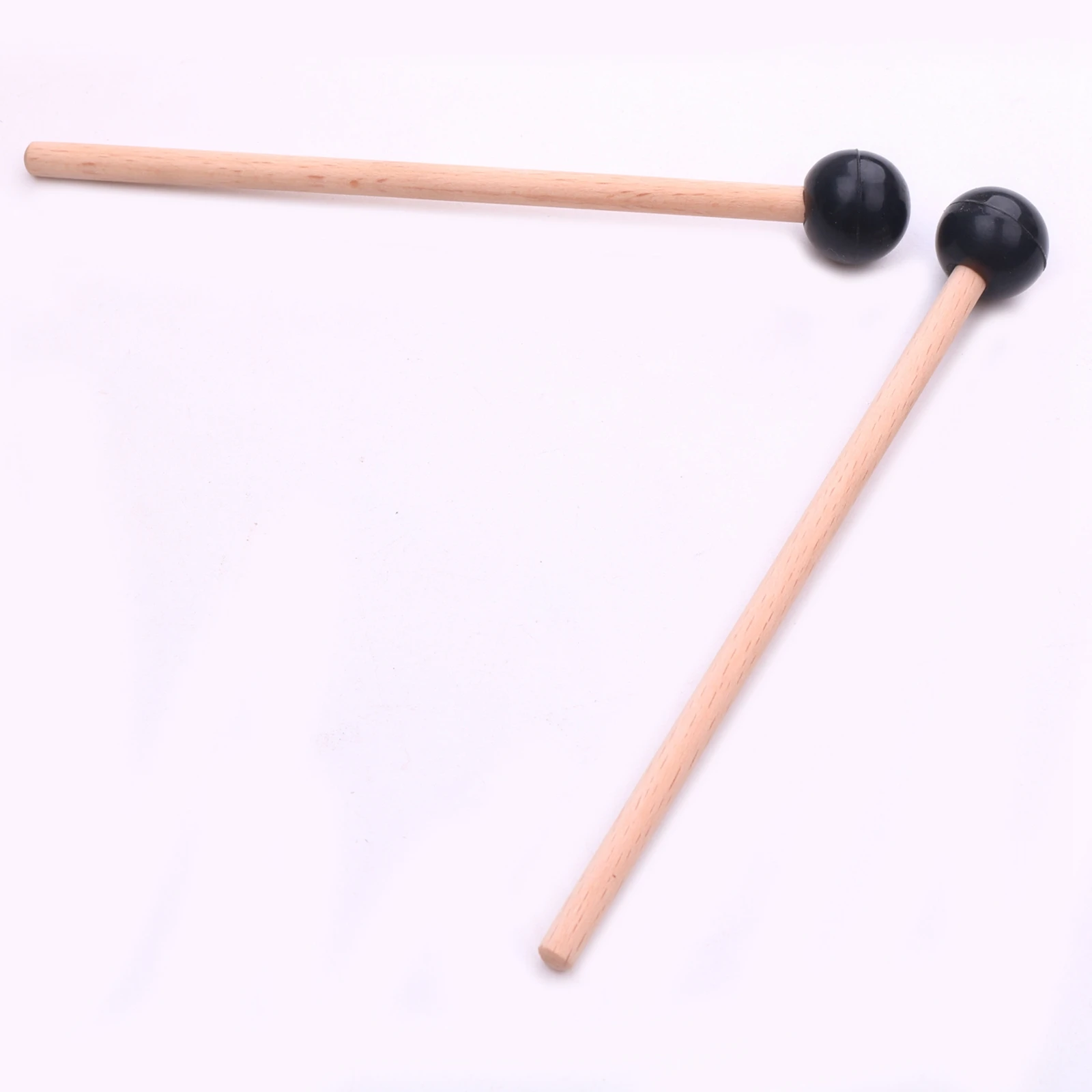 Professional Wooden Drumstick Percussion Rubber Head Xylophone Marimba Mallets with Wood Handle Instrument Accessories 5.71inch