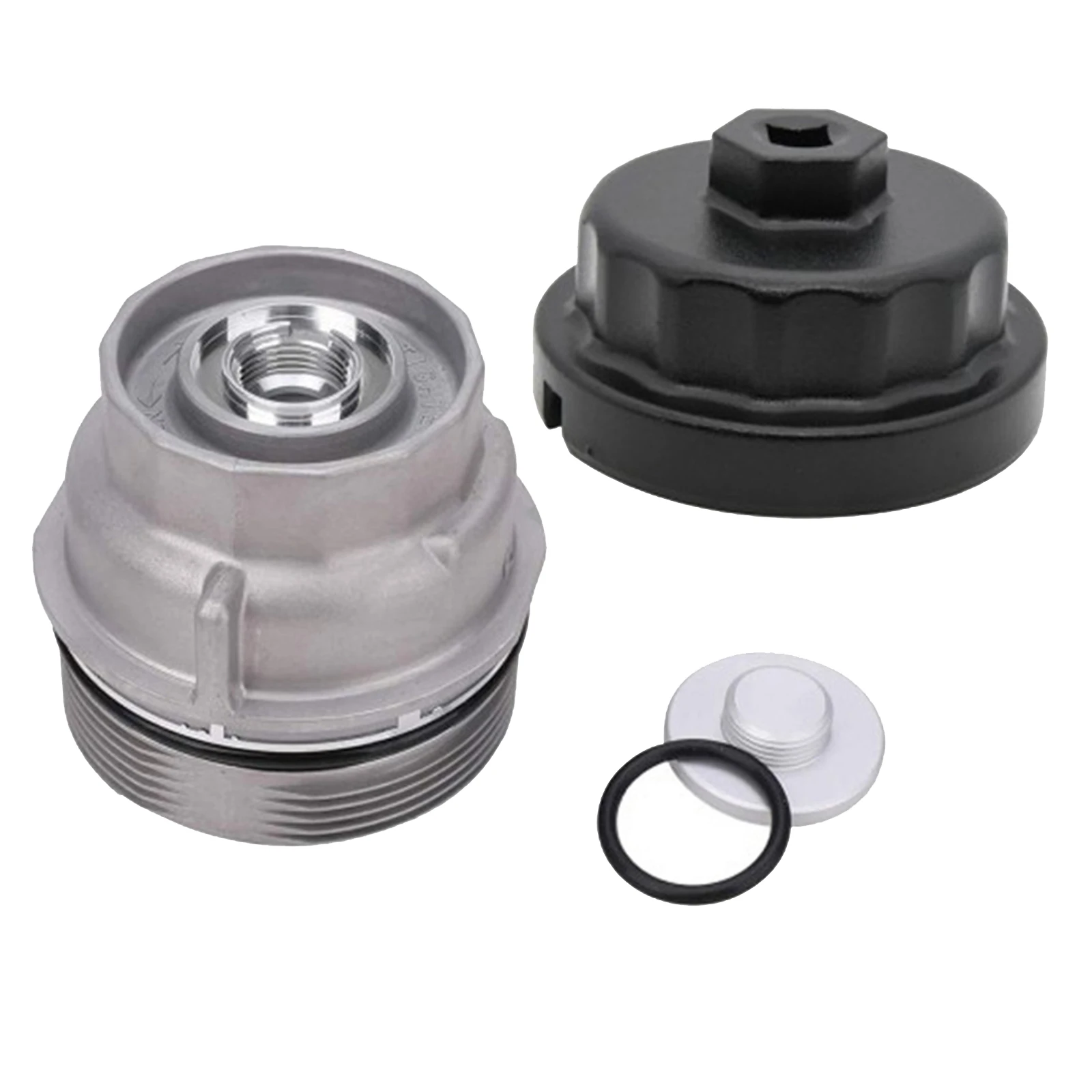 Oil Filter Housing Cap Oil Filter Cover Cap Housing for SEQUOIA for LAND CRUISER 15620-36020 for Toyota Lexus Scion 2.5 & 2.7L