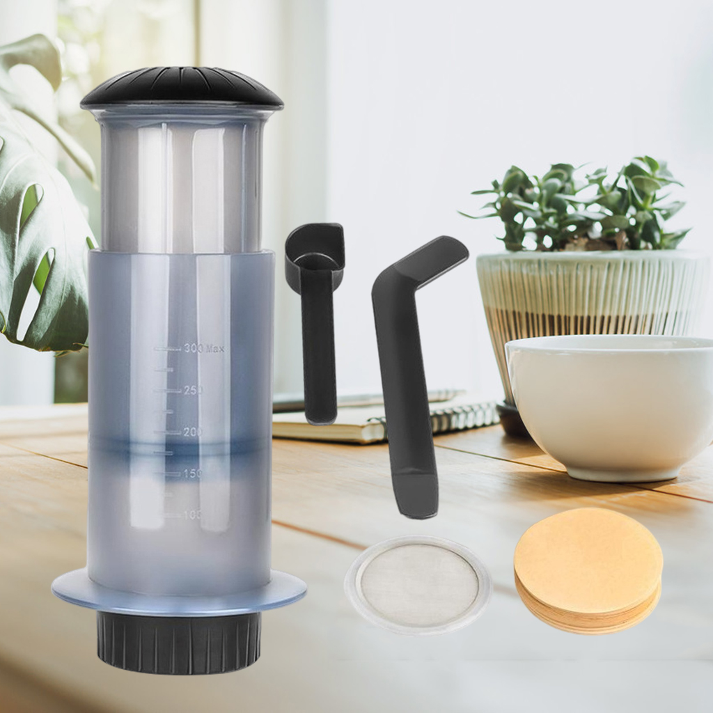 Stainless Steel Portable Mini Press Coffee Maker Machine for Home Travel