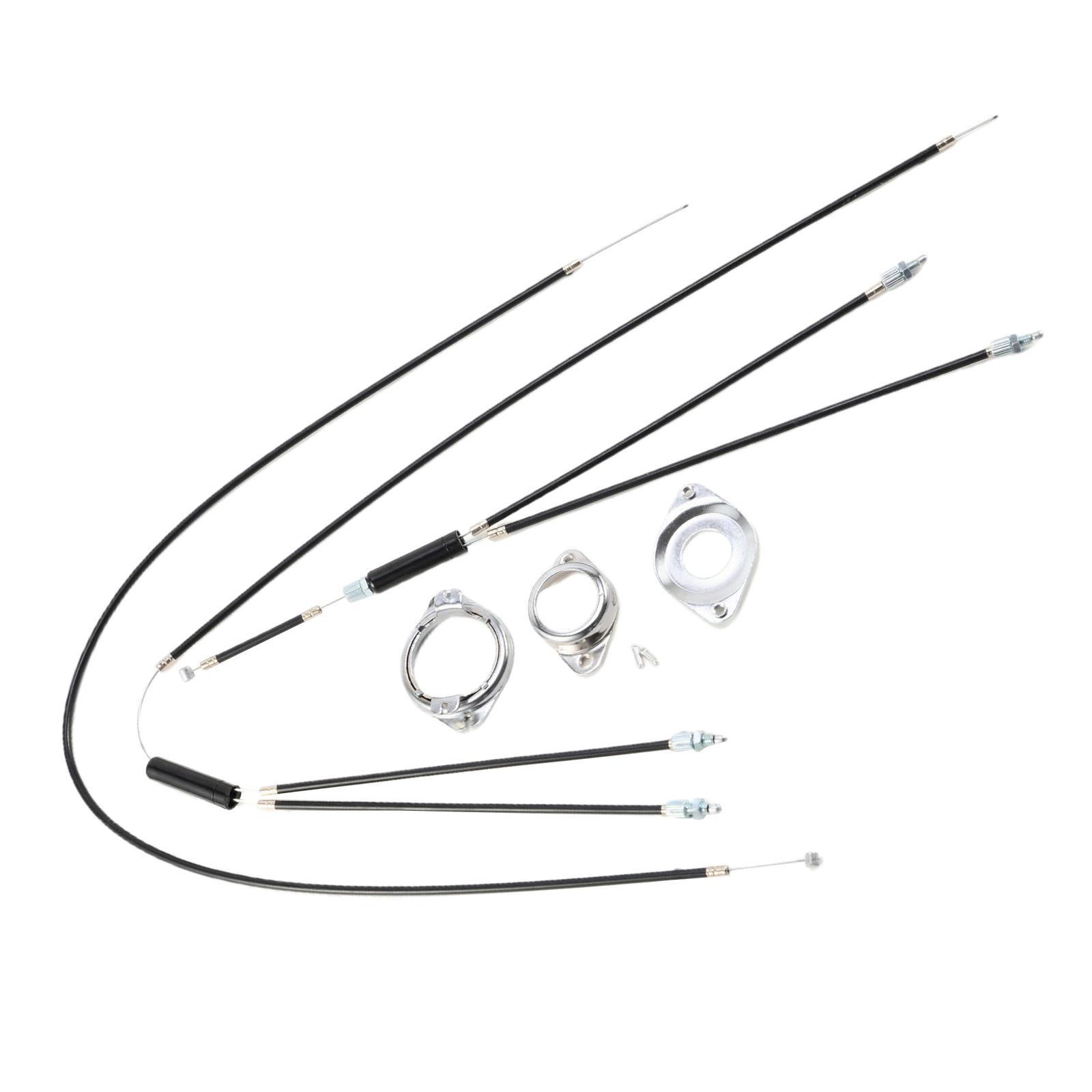 Complete BMX Bike Brake Cables Bicycle Gyro System Front Rear Upper Lower Spinner Rotor Braking Cable Housing Set with Fittings