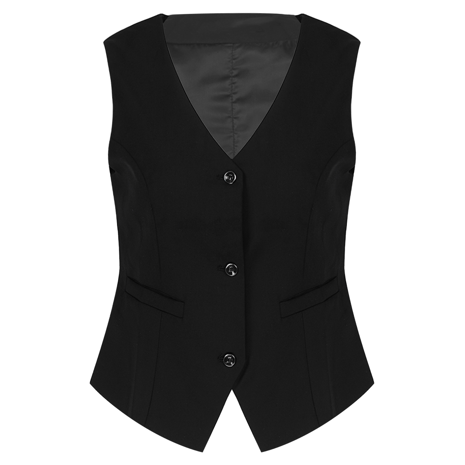 coletes femininos ol estilo formal usar botão para baixo sem mangas colete elegante escritório senhoras clássico ternos workwear mujer