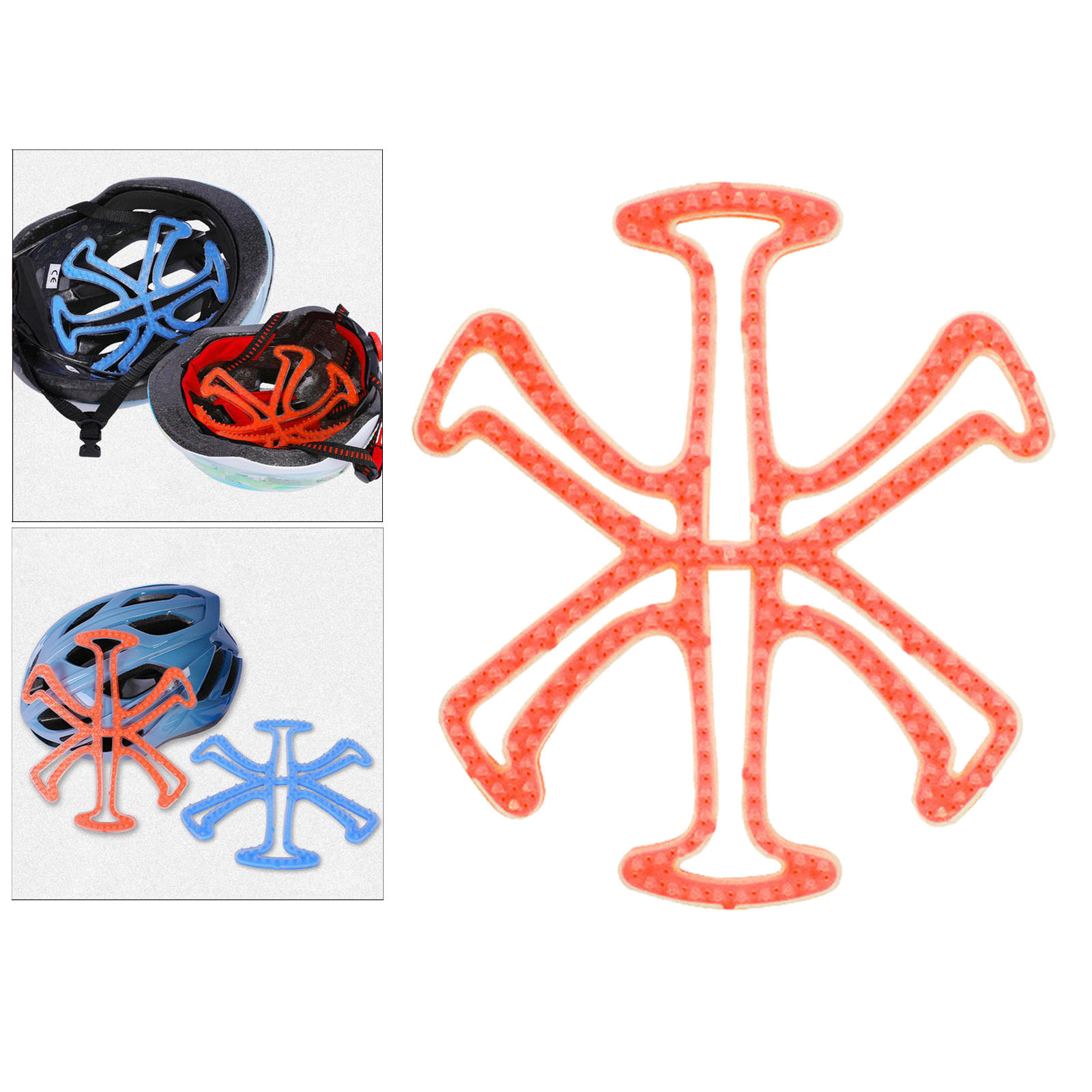 Breathable Bike Helmet Padding Helmet Liner Caring Easy to Install Anti-Collision Replacement Pads for Motorcycle Accessories