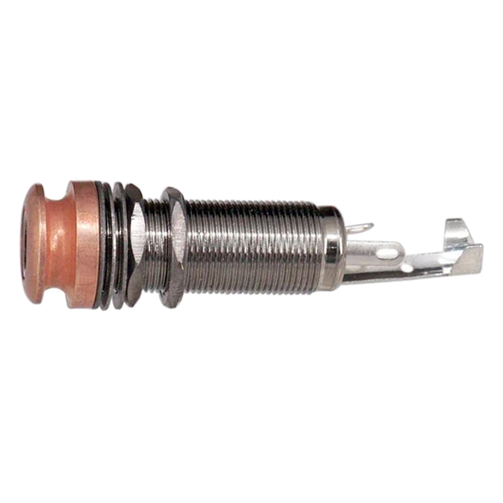 Brass Threaded Cylinder Output Mono Socket Strap End Pin Electric Guitar