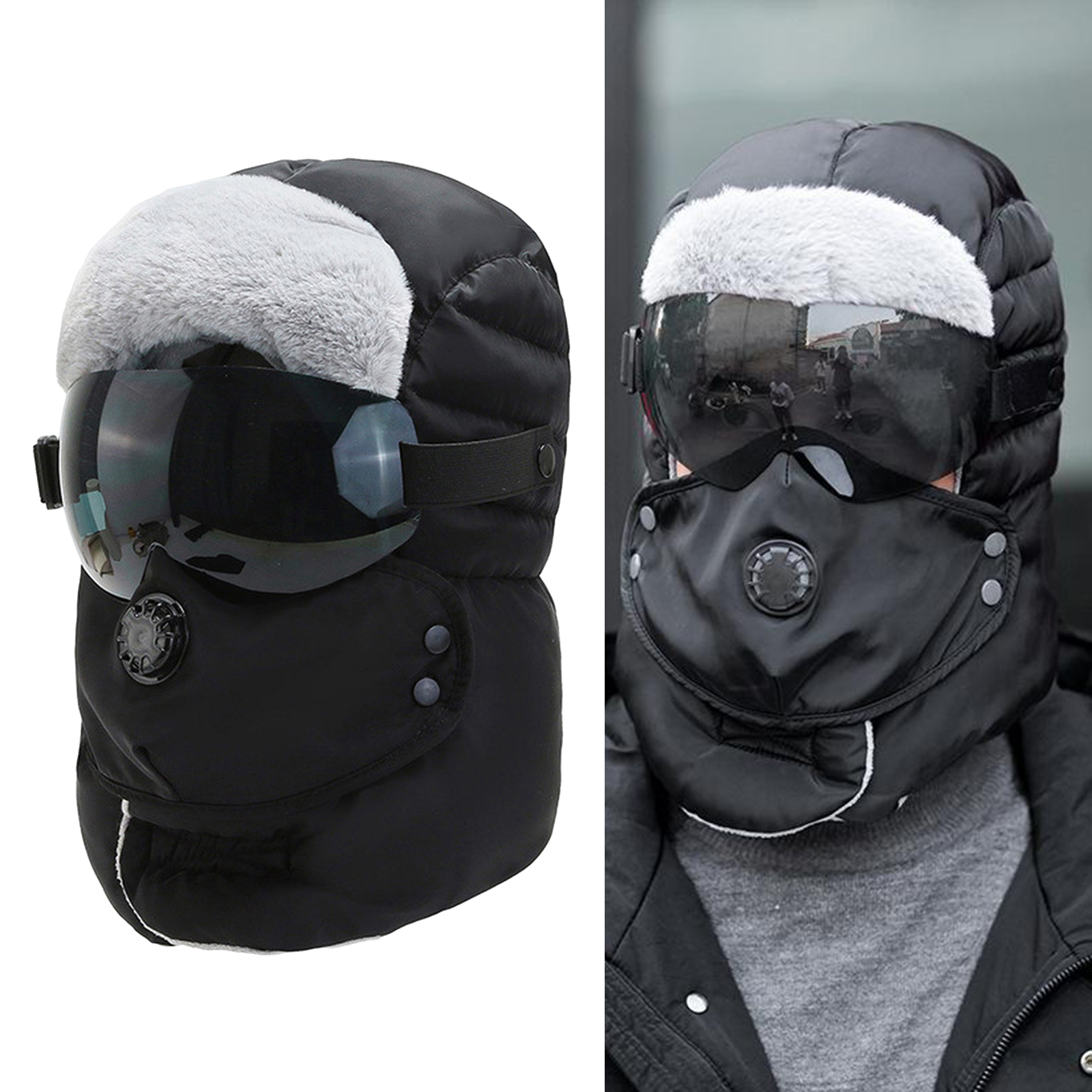 Unisex Balaclava Winter Warm Hat Trapper Cap Face  Eye Protection Windproof